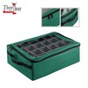 Hastings Home Hastings Home | Premium | 48 Christmas Ornament Organizer Storage Box | Green 328009HQH